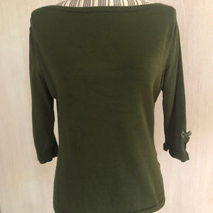 Dancing Days By Banned Women Green 3/4 Sleeve L